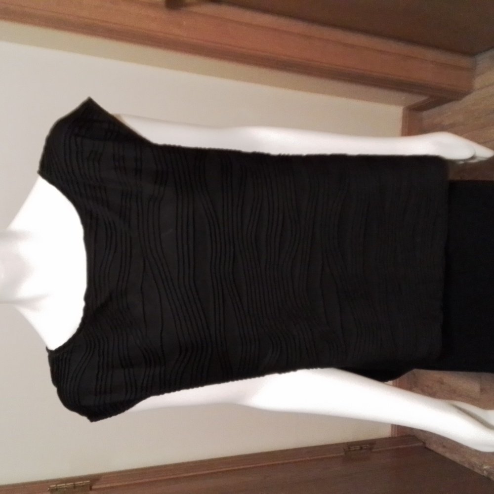NWOT Evan Picone Woman dressy sleeveless black top, size 1X.
